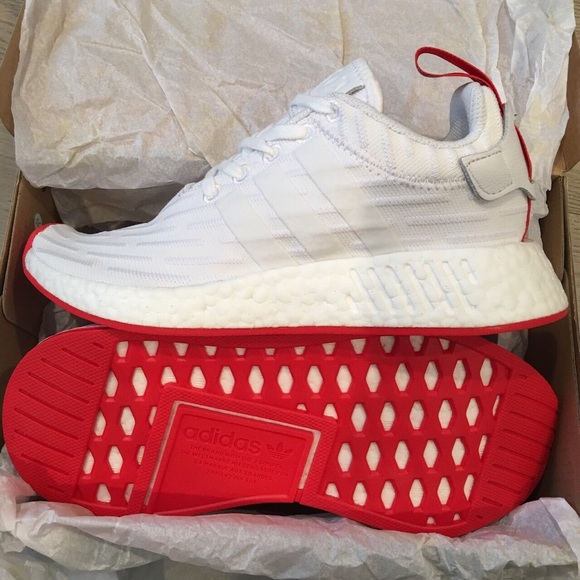 nmd red bottom